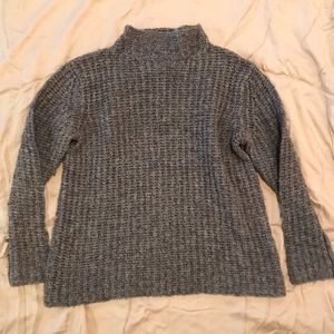 Grey turtleneck sweater